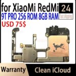 Full Working Unlocked Main Mobile Board Mainboard For Xiaomi 9t Mi 9t Pro REDMI K20 Motherboard With Chips Circuits Global Versi (New)
