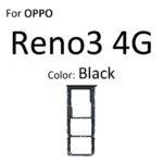 Sim Card Micro SD Card Tray Socket Holder Slot Container Connector OPPO Reno 3 A Pro 4G 5G Parts (New)