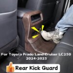 For Toyota Prado Land Cruiser 250 LC250 J250 2024-2025 Rear Air Conditioning Vent Outlet Cover Anti-Kick Cover Car Accessories (New)