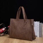 Luxury Designer Leather Handbags Vintage Laptop Bag for Women Suitcase Man Shoulder Bag Men Briefcase Bag Maletin Cuero Hombre (New)