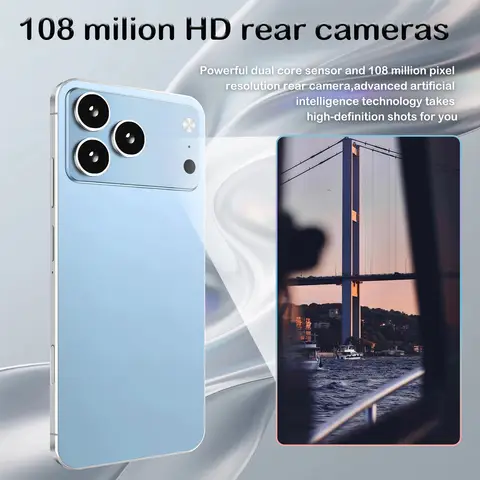 S5dd4d26b3b1e4daaaa172feeea01cdba3_480x480q75 2026 New I17 Promax Pro Original Intelligent Global Version 4G 5G Dual Card Dual Stby System 8000mAh Battery (New) - Image 1