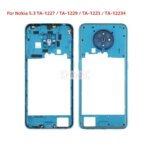 Middle Frame Back Housing Repair Parts For Nokia 5.3 TA-1227 / TA-1229 / TA-1223 / TA-12234 Middle Frame Housing Bezel Plate (New)