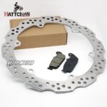 HATTCLUAN Motorcycle Front Rear Brake Disc Rotor for Honda CB500F CB500FA CB500X CB650F CB650FA CBR500R CBR500RA CBR650F (New)