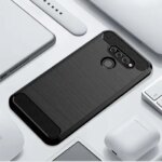 Shockproof Mobile Shell LG Q60 q92 q61 q62 Luxury Carbon Fiber Phone Cover lg q9 one q51 q61 q70 Anti-fall Soft Case (New)