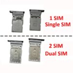 Samsung Galaxy S25 Ultra S938 S938B Phone New Housing Chip SIM Card Tray Slot Holder Pocket Parts Single Dual SIM Black (New)