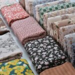 Babys Flannel Fabric Cartoon Flower Print 100% Cotton Brushed Flannel Tissue For Garment Shirt Pajamas DIY Handmade (New)