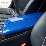Car Styling Center Console Armrest Box Cover Sticker Trim For BMW 5 Series G38 G30 RHD 2018-2023 Carbon Fiber Sport Accessories (New)