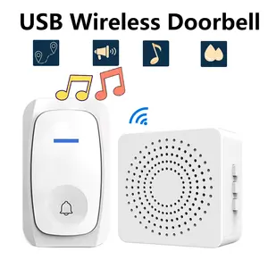S5f1dd906b08e427fbdc44e00ae47b9e30_300x300q75 Wireless Doorbell Home Intelligent Welcome Doorbell Waterproof Door Bell 150M Remote Control USB Adapter Easy to Install Bangladesh (New) - Image 1