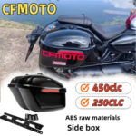 Modified rear trunk for CFMoto 450 CLC/250 CLC side cases and bags retro 450- CLC non-deformable case with lockable side panels (New)