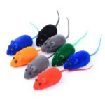Rubber Cat Toy New Sound Mouse Model Kitten Interactive Toy Playing Teasing Plush Cat Teaser Toy Pet (New)