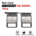 Black/Silver Samsung Galaxy Tab S8 SM X700 TabS8+ X800 x806 MicroSD SIM Card Tray Slot Replacement Parts Bangladesh (New)