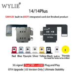 WYLIE for IPhone 14 Built-in (MEP) Integrated Card Slot Finished Product Dual Card+eSIM OTA Upgrade 5G Signal US Version Only (New)