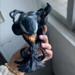 20cm Venom Anime Figure Customized Model Dolls Resin Figurine Model Collectible Desktop Decoration Toys Birthday Gifts (New)