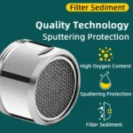 Faucet Bubbler Kitchen Faucet Aerator Bathroom Household Diffuser Tap Accessories Water-saving Filter Nozzle Kitchen Accessories (New)