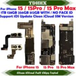 Motherboard Support iOS Update iPhone 15 Pro Max / 15Pro Clean iCloud Logic Board Chips Working Physical Sim Version Bangladesh (New)