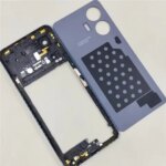 Full Housing Infinix Hot 30 5G X6832 Middle Frame Front Bezel Mid Plate +Battery Cover Back Panel Rear Case Replace (New)
