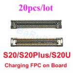 20pcs USB Charging FPC Connector Samsung S25 S24 S23 S22 Ultra S21 S20 FE S10 Plus Note 20 10 Lite Charger Plug On Board (New)