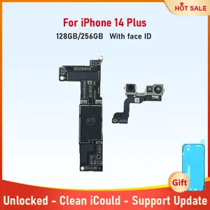 S60d3e43e934049f4baa9b652bf6dd4d7i_300x300q75 Fully Tested Motherboard iPhone 14 Plus Authentic Mainboard With Face ID 128g 256g Unlocked Logic Board Cleaned iCloud Placa Bangladesh (New) - Image 1