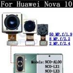 Front Rear Camera Module Flex Cable For Huawei Nova 10 Nova10 Frontal Selfie Wide Main Back Facing Camera Glass Lens (New)