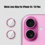 Camera Metal Ring Protector IPhone 16 Plus 16Plus Back Lens Tempered Glass IPhone16 Plus Lens Cover Accessories Bangladesh (New)