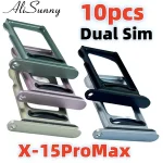 10 Dual Sim Tray Card Holder Slot iPhone 15 Plus 14 Pro 12 13 11 Max X XR XS Sim Nano Adapter Drawer Fix Parts Bangladesh (New)