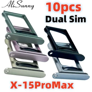 S613c2fe83fe746e4ba41e9a822aff4e5U_300x300 10 Dual Sim Tray Card Holder Slot iPhone 15 Plus 14 Pro 12 13 11 Max X XR XS Sim Nano Adapter Drawer Fix Parts Bangladesh (New) - Image 1