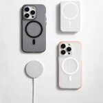 Luxury Transparent Matte Magnetic Magsafe Wireless Charger Case iPhone17 16 15 14 13 12 11 Pro Max Armor Shockpoor Cover (New)