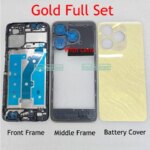 66 Inch Itel A70 A665L Battery Cover LCD Faceplate Frame Front Middle Frame Back Housing Door Replacement Parts (New)