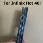 Infinix Hot 40i Middle Frame LCD Front Bezel Faceplate Housing Chassis + Volume Button Repair Parts Replacement (New)