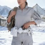 White Quick Release Tactical Belt Set Patrol Traffic Duty Armed Belt Set for Outdoor Hunting Role Play Shooting Gear Accessories (New)