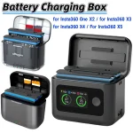 Fast Charging Case Dual Slot Battery Charging Storage Box Insta360 One X2/Insta360 X3/Insta360 X4/Insta360 X5 Bangladesh (New)