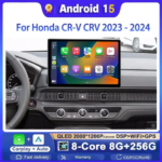 13.1 inch Android 15 For Honda CR-V CRV 2023 - 2024 All In One Car Radio 2 K Screen 1920x1200 RES Intelligent System GPS Carplay (New)