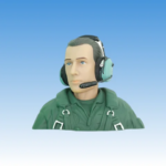Figure Pilot Toy Model for turbine jet RC air Plane RC hobby head rotatable (New)