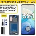 Super AMOLED Samsung Galaxy S21 5G G991B G991N G991U LCD Display Touch Screen Digitizer with Frame Samsumg S21 LCD Bangladesh (New)