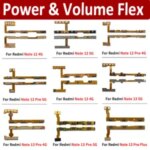 BackShell Power Button Switch  Volume Up / Down On / Off Button Flex Cable Redmi Note 12S 12 13 Pro 4G Note 13 14 Pro Plus 5G Bangladesh (New)