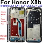 Huawei Honor X8b LLY-LX1 LCD Middle Frame LCD Middle Frame Housing Bezel Cover with Side Button Replacement Repair Parts (New)