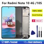 6.43 Display Screen Xiaomi Redmi Note 10 4G 10S LCD Display Touch Screen Digitizer Redmi Note 10S M2101K7AI M2101K7BG Bangladesh (New)