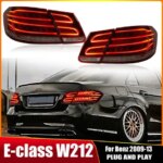 LED Tail lights For Mercedes-Benz W212 E Class E350 E300 E250 E63 2009-2014-15 Reversing Brake light Rear light Car Accessories (New)