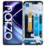 Black 672 Inch Oppo Realme Narzo N55 LCD Display Touch Screen Digitizer Panel Assembly Replacement  With Frame (New)