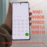 The Original Note20 Had Minor Flaws Almost Perfect Suitable Replacing Component Displays with N20 5G N981 N980 N981U (New)