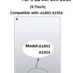 iPad 97 2018  iPad 6 6th Gen A1954 A1893 LCD Outer Touch Screen Digitizer Front Glass Display Touch Panel Replacement (New)