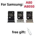 Dual SIM Card Tray Samsung Galaxy A80 SM A8050 A805F A805N A805 A805W drawer chip card tray chip slot drawer card Holder Bangladesh (New)