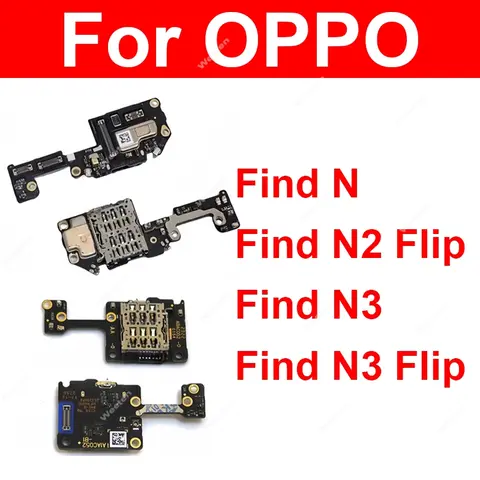 S63b79c16e045499b8948d501cbf862d3d_480x480q75 SIM Card Slot Board OPPO Find N N2 N3 Flip Sim Card Tray Holder Board Connector Flex Cable Repair Parts (New) - Image 1