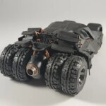 1:18 Batmobile Tumbler Alloy Diecast Model Sound Light Car Spray Function Toy Display Ornament Toys For Kids Gift For Children (New)