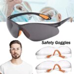 Clear Safety Glasses Protective Eyewear for Men Women Scratch & Impact Resistant Eye Protection for Work Lab (New)