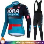 UCI BORA Mens Cycling Jersey Thermal Fleece Road Bicycle Winter Bikes Man Clothes 2026 Retro Suit Clothing Bib Mens Bike Jumper (New)