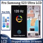 AMOLED Samsung S23 Ultra S918B S918B DS LCD Display With Touch Screen Digitizer Replacement Phone Parts Assembly Frame (New)