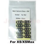 JoeeStore 10set Back Rear Camera Glass Lens for iphone 11 12 13 14 Pro Max 7 8 Plus XR X XSMax Camera Glass with 3M Sticker Glue (New)