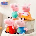 19/30cm Original Peppa Pig Plush Toys George Eddie Bear Mr Dinosaur Cartoon Anime Figure Stuffed Plush Toys Kids Christmas Gift (New)
