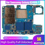 Disassembly Motherboard For Samsung Galaxy A34 5G A346B A346E Unlocked Mainboard Fully Tested Good Plate EU Version Logic Board (New)